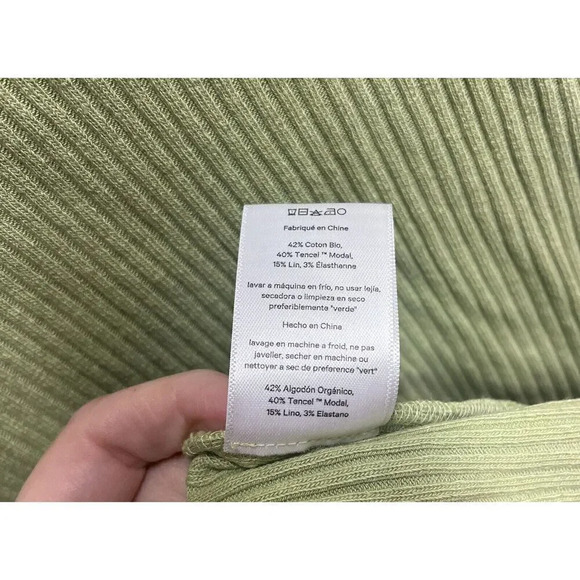 Mara Hoffman NEW FULL CIRCLE EMERY DRESS Size Small In Emery Green Longsleeved - Picture 10 of 13